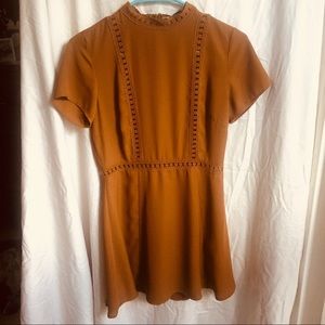 Dark tan dress